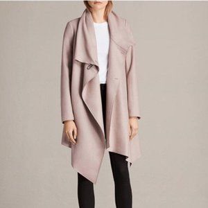 All Saints City Monument Coat, Size 4, Smoke Pink